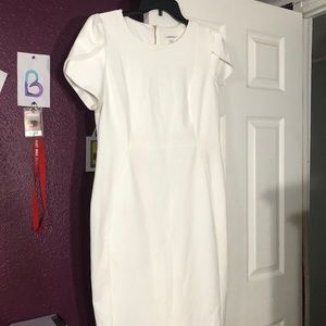 White Calvin Klein dress